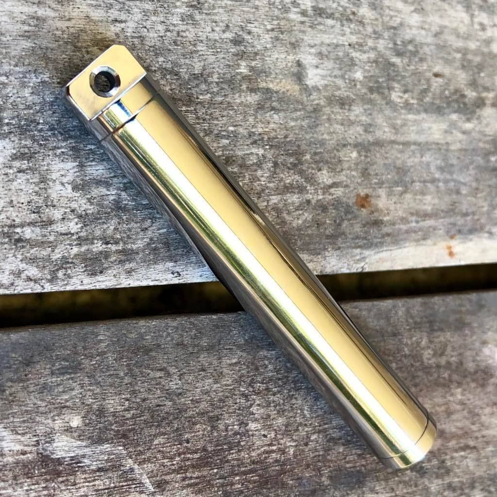 Exo Vial Titanium Waterproof Storage Capsule Pill Fob - Ti Survival