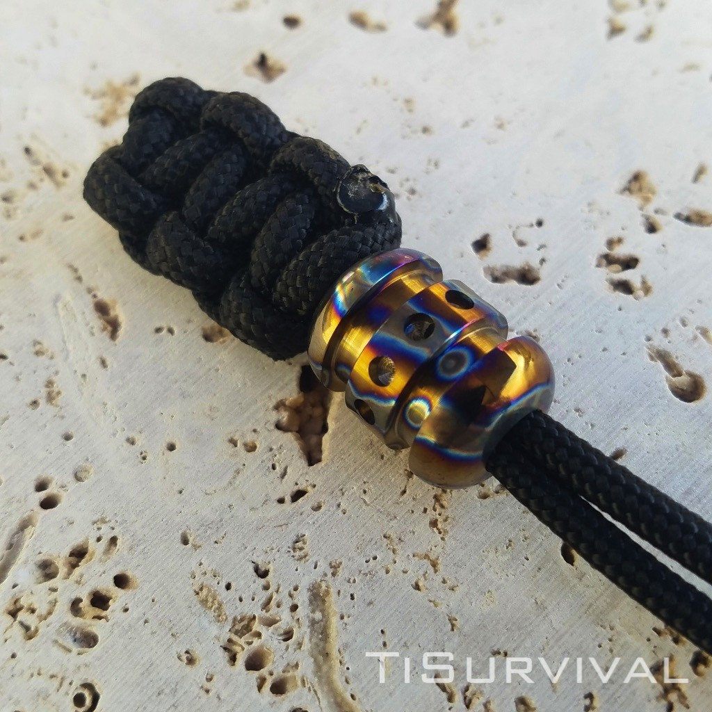 Titanium Droid Lanyard Beads - Ti Survival