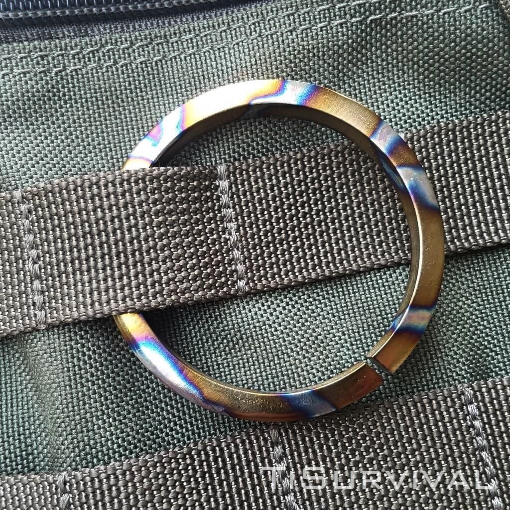 XL Titanium Key Ring - Ti Survival