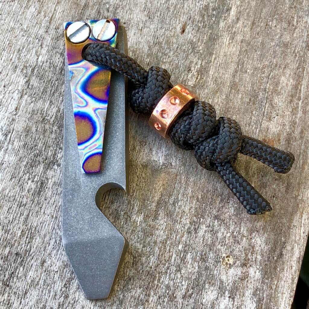 Exo Pry Titanium Pry Bar and Bottle Opener - Ti Survival