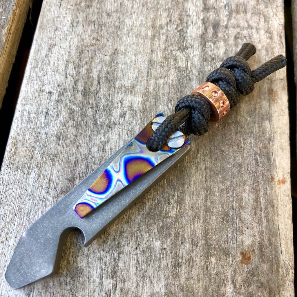 Exo Pry Titanium Pry Bar and Bottle Opener - Ti Survival