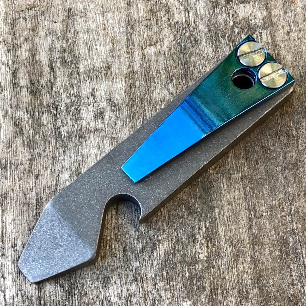 Exo Pry Titanium Pry Bar and Bottle Opener - Ti Survival