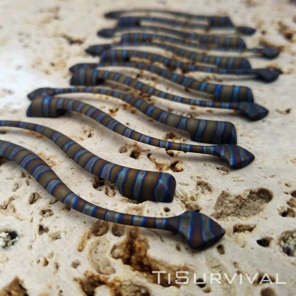Titanium Knife Anodizing Services - Ti Survival