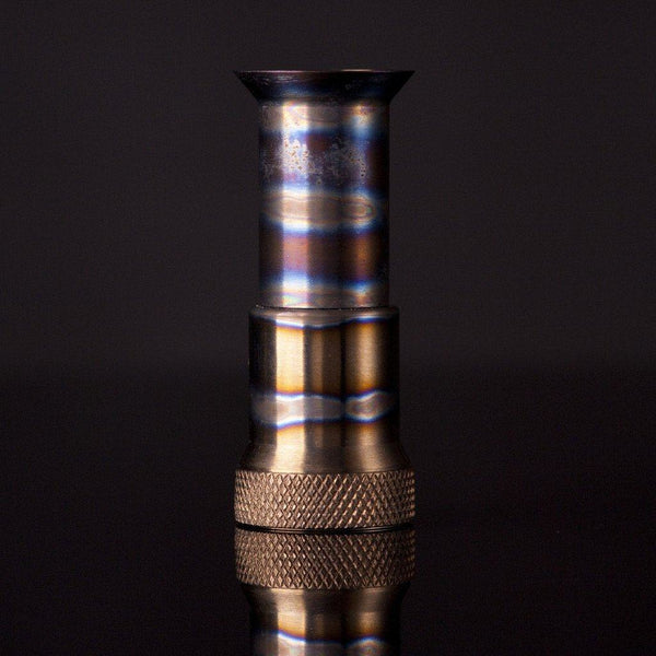 Anodized Titanium Fly Fishing Hair Stacker Tool - Ti Survival